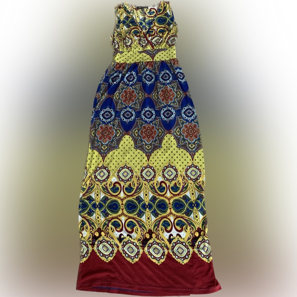 Boho Sleeveless Maxi Dress